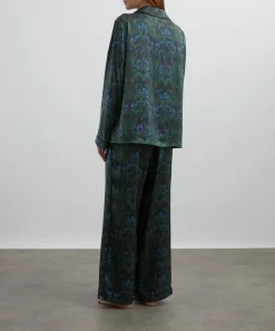 Liberty Sleepwear^Peacock Manor Relaxed Silk-Satin Pyjama Set