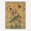 John Derian Throws^Peacock Toile Sepia Throw