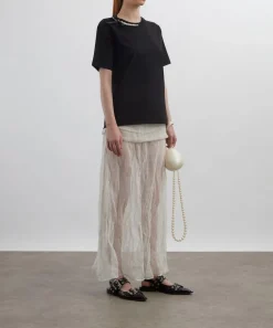 Simone Rocha Tops^Pearl and Chain Boy T-Shirt