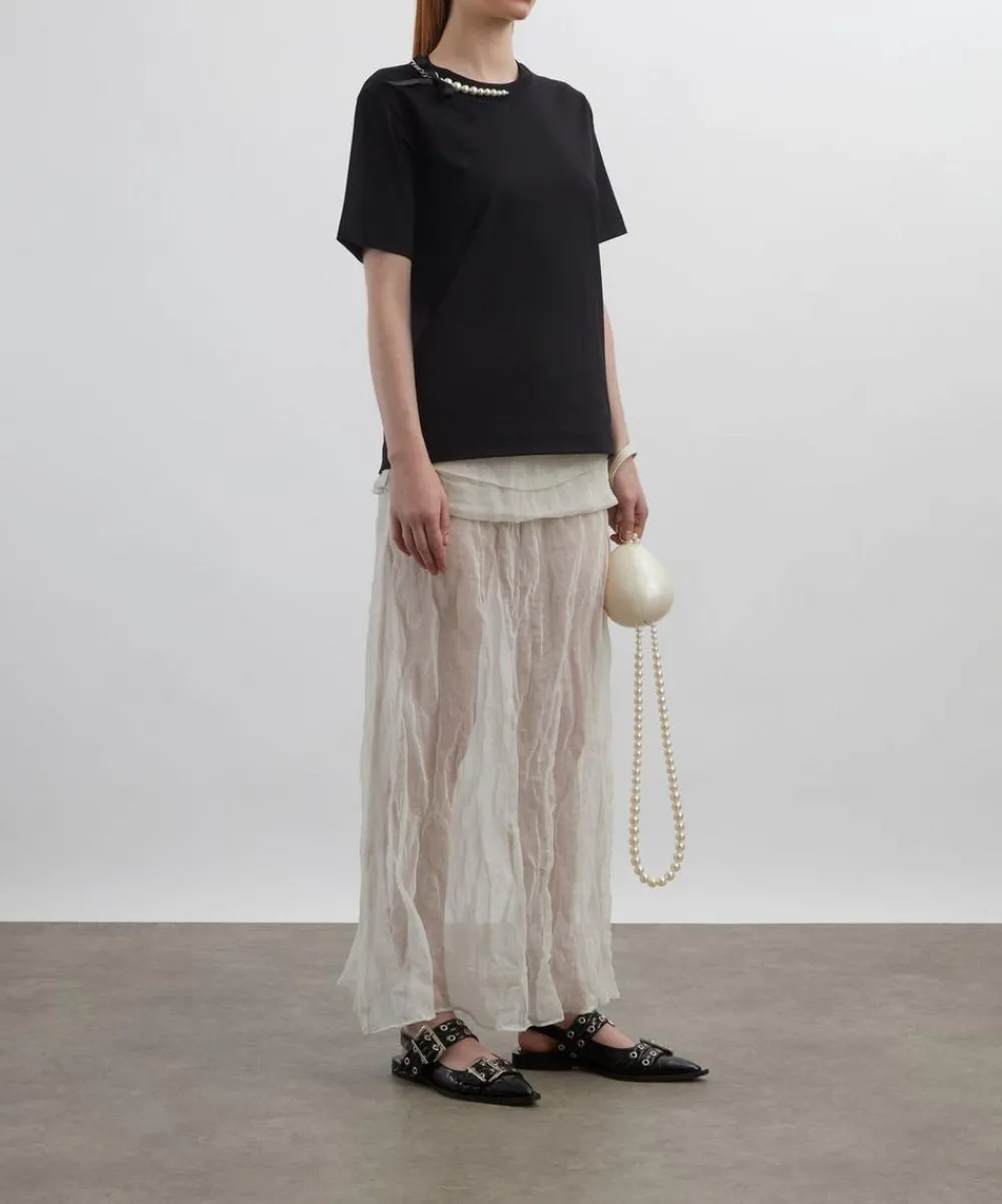 Simone Rocha Tops^Pearl and Chain Boy T-Shirt