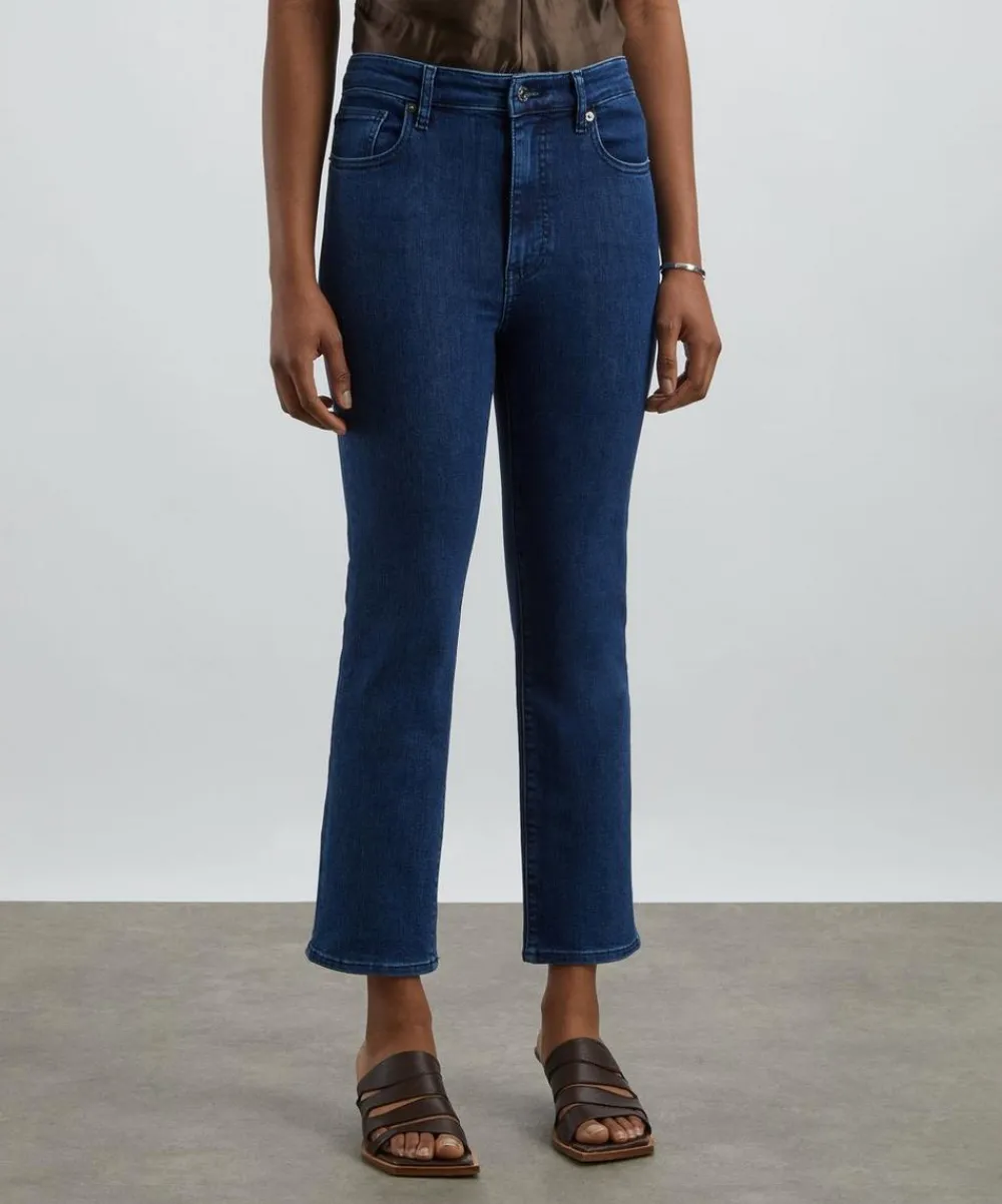 Frame Jeans^Pencil High-Rise Slim Jeans in Loner
