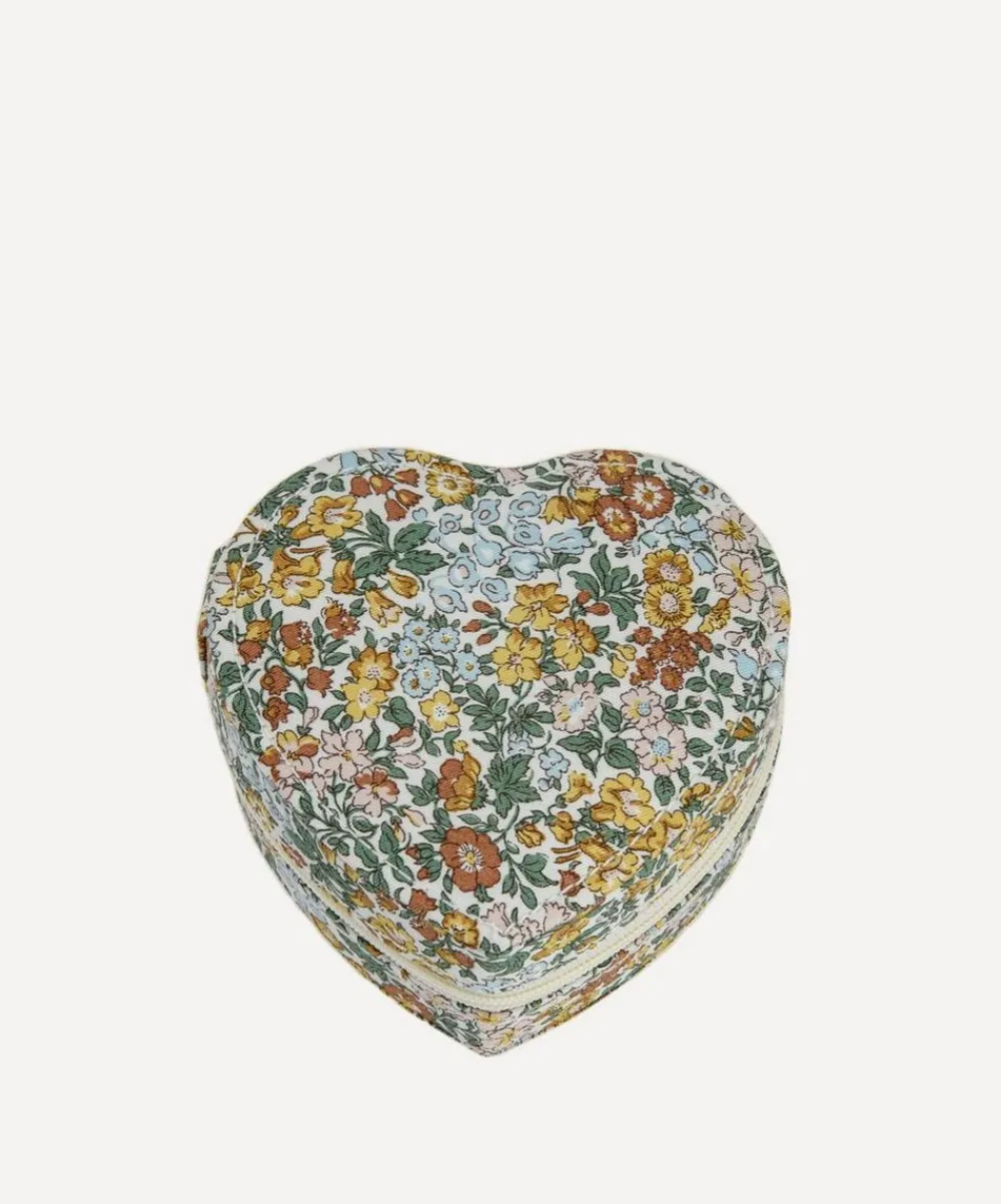 Bon Dep Storage^Penstemon Road Tana Lawn™ Cotton Heart Jewellery Box