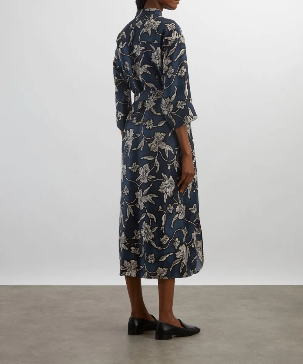 S Max Mara Dresses^Peonia Silk Shirt Dress
