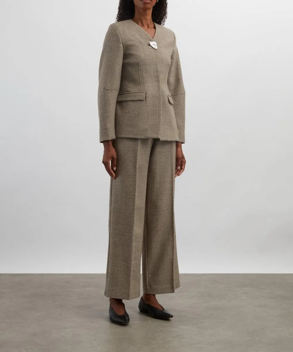 AKYN Trousers & Shorts^Perla Undyed Wool Trousers