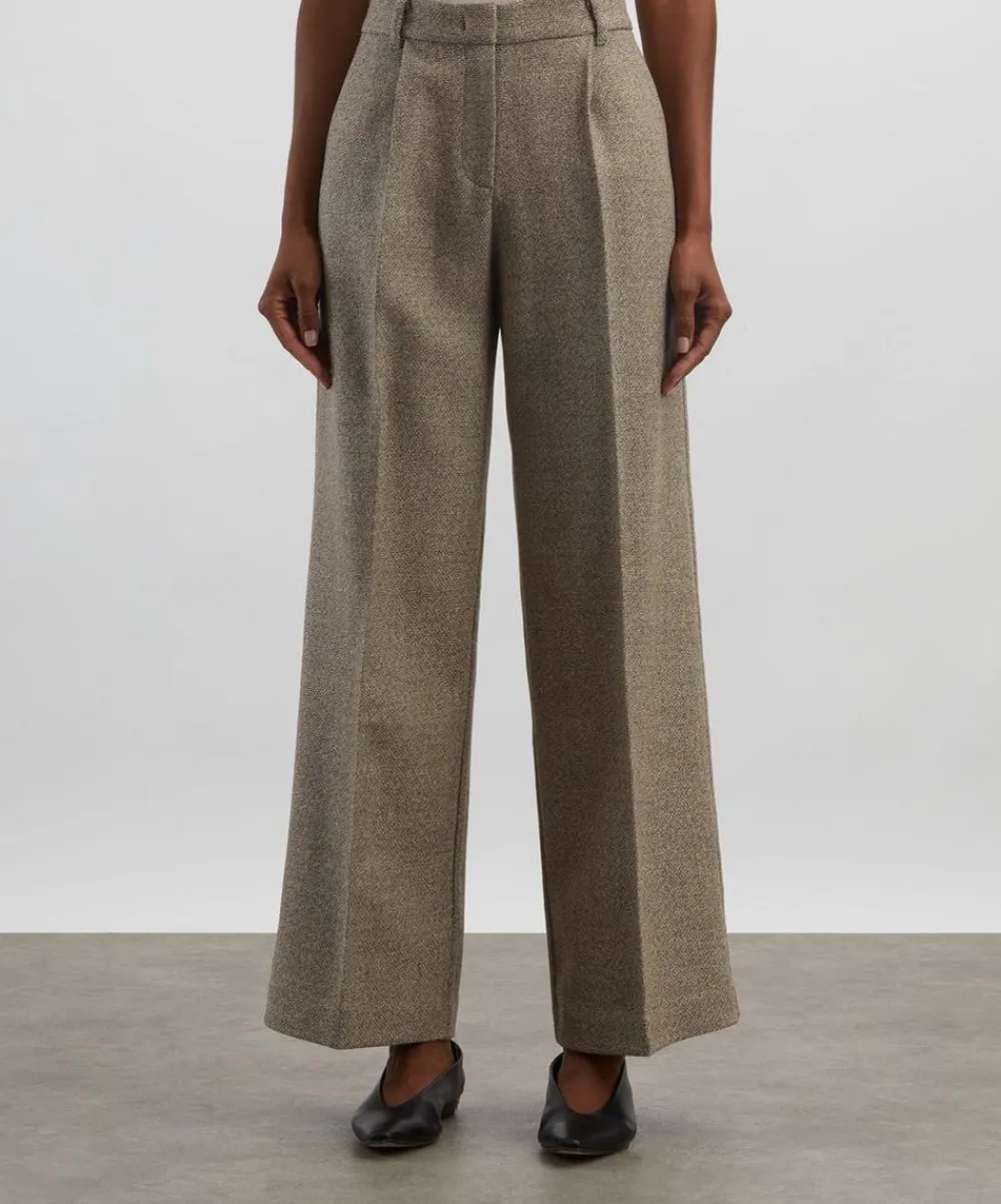 AKYN Trousers & Shorts^Perla Undyed Wool Trousers
