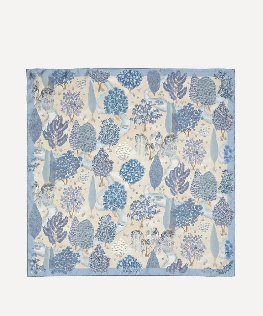 Liberty Scarves^Persian Gardens 90x90 Silk Scarf