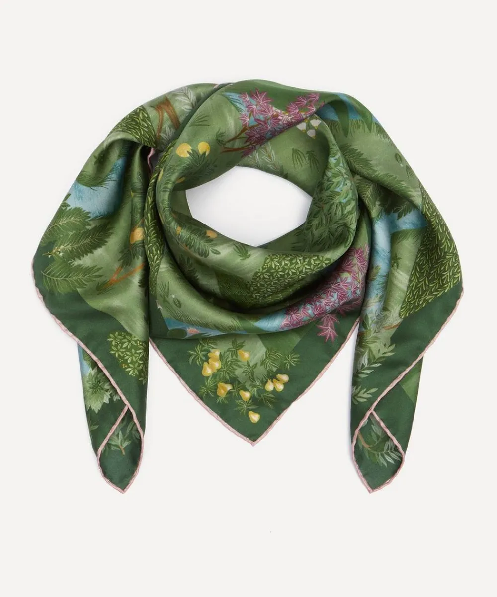 Liberty Scarves^Persian Gardens 90x90 Silk Scarf