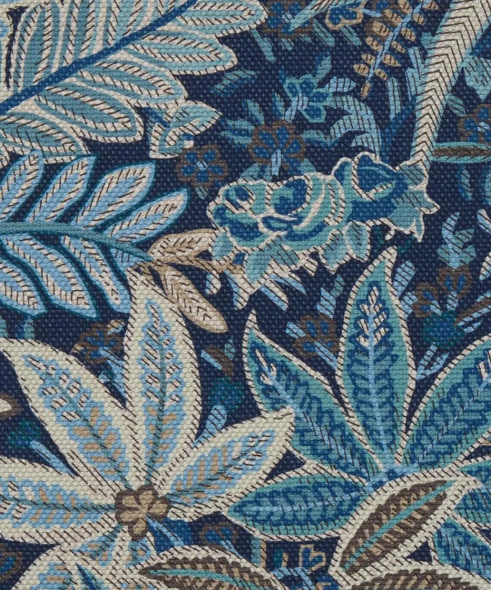 Liberty Interiors Furnishing Fabrics^Persian Voyage Amersham Linen-Blend in Lapis