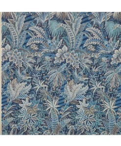 Liberty Interiors Furnishing Fabrics^Persian Voyage Amersham Linen-Blend in Lapis