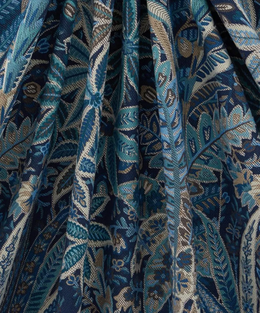 Liberty Interiors Furnishing Fabrics^Persian Voyage Amersham Linen-Blend in Lapis