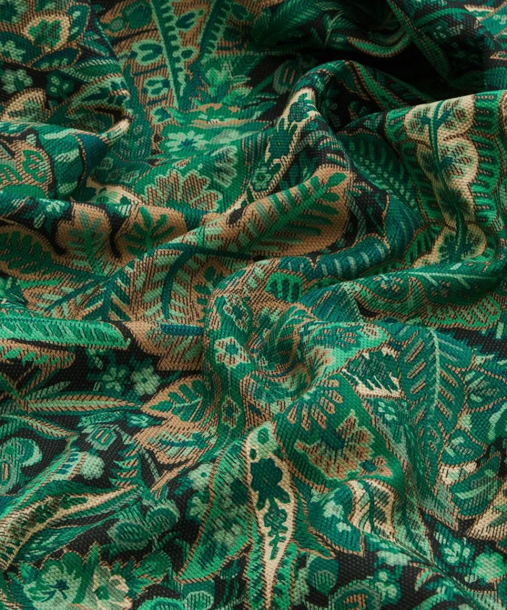 Liberty Interiors Furnishing Fabrics^Persian Voyage Amersham Linen-Blend in Jade