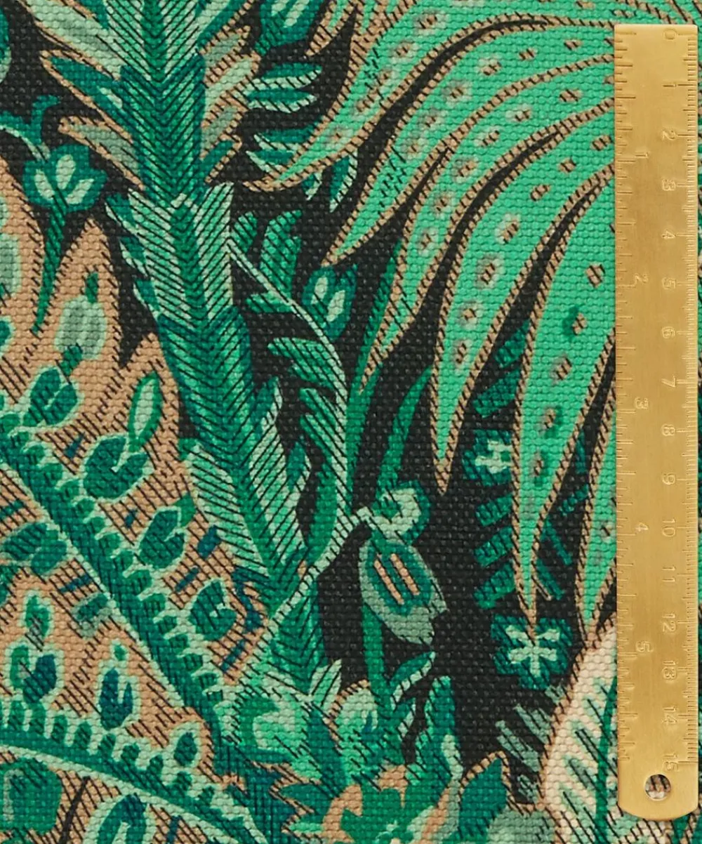 Liberty Interiors Furnishing Fabrics^Persian Voyage Amersham Linen-Blend in Jade