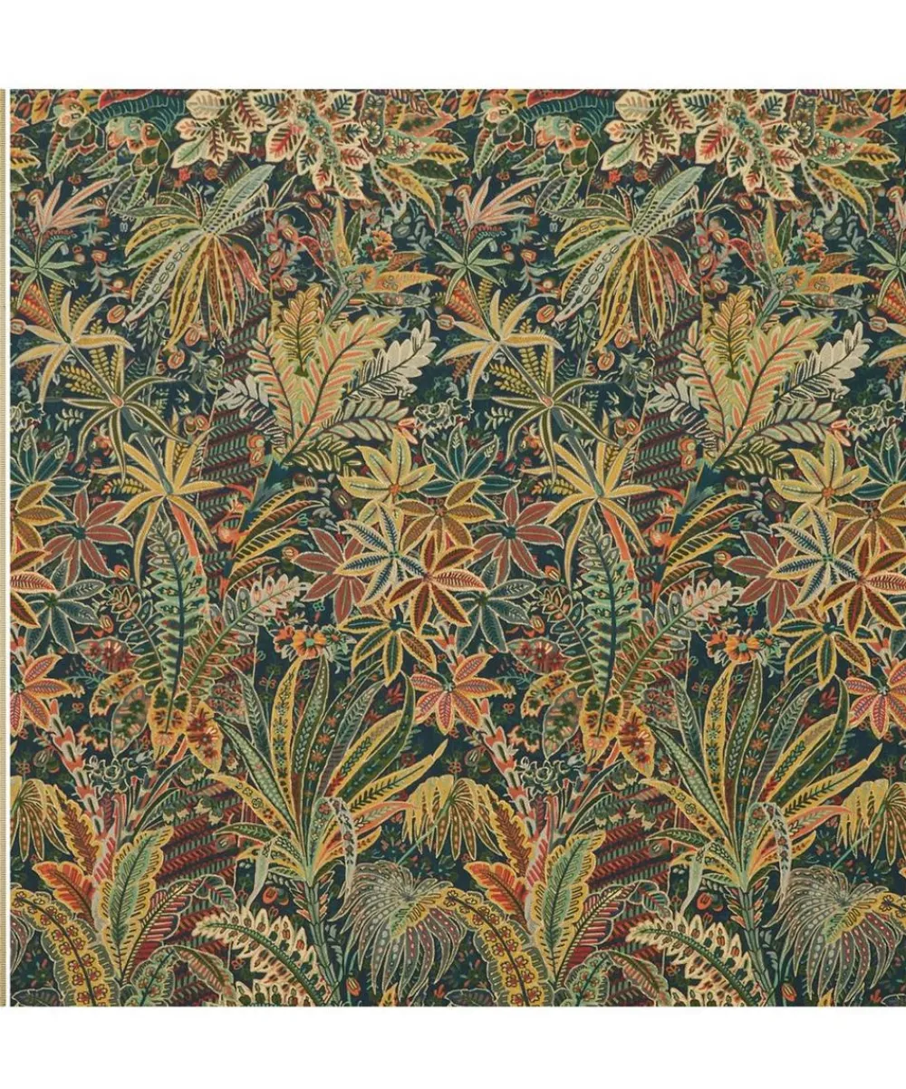 Liberty Interiors Furnishing Fabrics^Persian Voyage Amersham Linen-Blend in Lichen