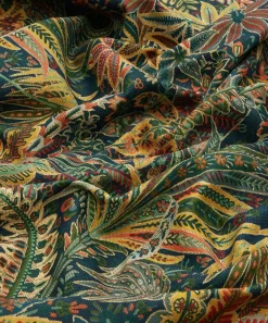 Liberty Interiors Furnishing Fabrics^Persian Voyage Amersham Linen-Blend in Lichen