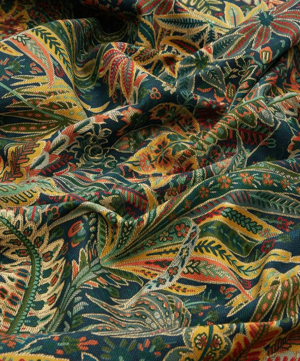 Liberty Interiors Furnishing Fabrics^Persian Voyage Amersham Linen-Blend in Lichen