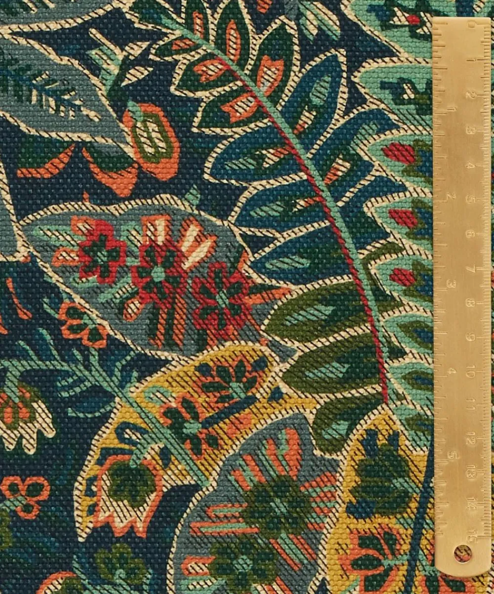 Liberty Interiors Furnishing Fabrics^Persian Voyage Amersham Linen-Blend in Lichen