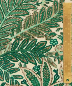 Liberty Interiors Furnishing Fabrics^Persian Voyage Landsdowne Linen in Jade Stone