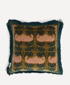 Liberty Cushions|Living Room^Pewter Poppy Velvet Cushion
