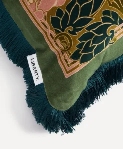 Liberty Cushions|Living Room^Pewter Poppy Velvet Cushion