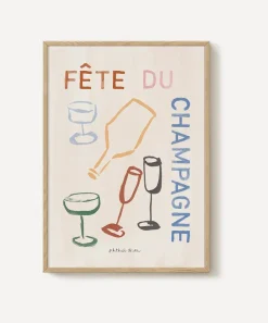 PSTR Studio Wall Art^Phthalo Ruth Fête du Champagne Framed Print