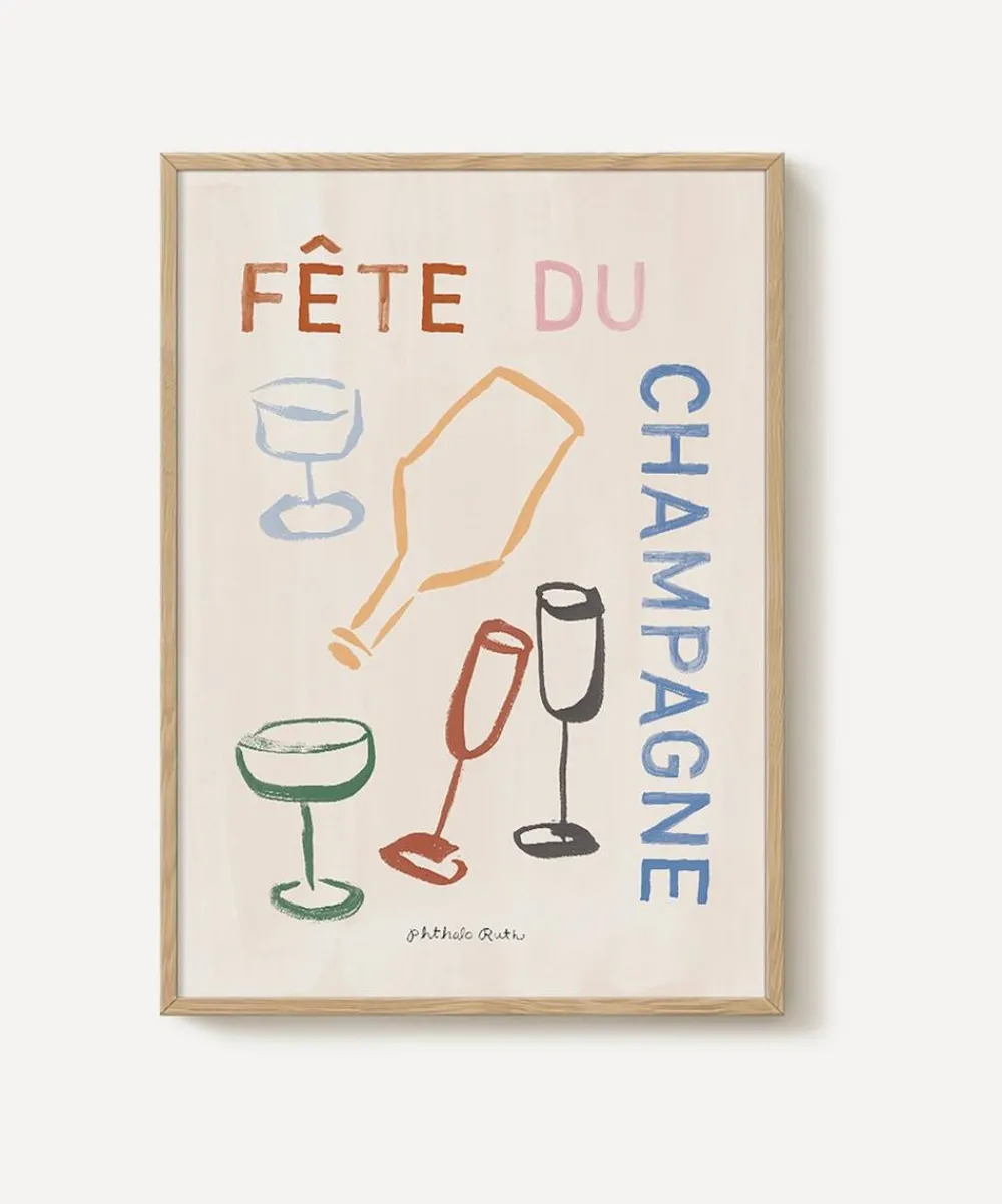 PSTR Studio Wall Art^Phthalo Ruth Fête du Champagne Framed Print