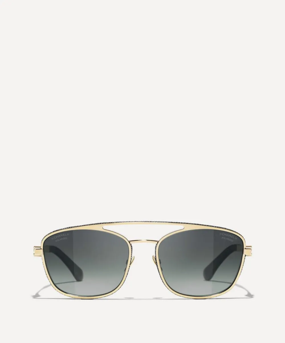 CHANEL Sunglasses & Glasses^Pilot Sunglasses