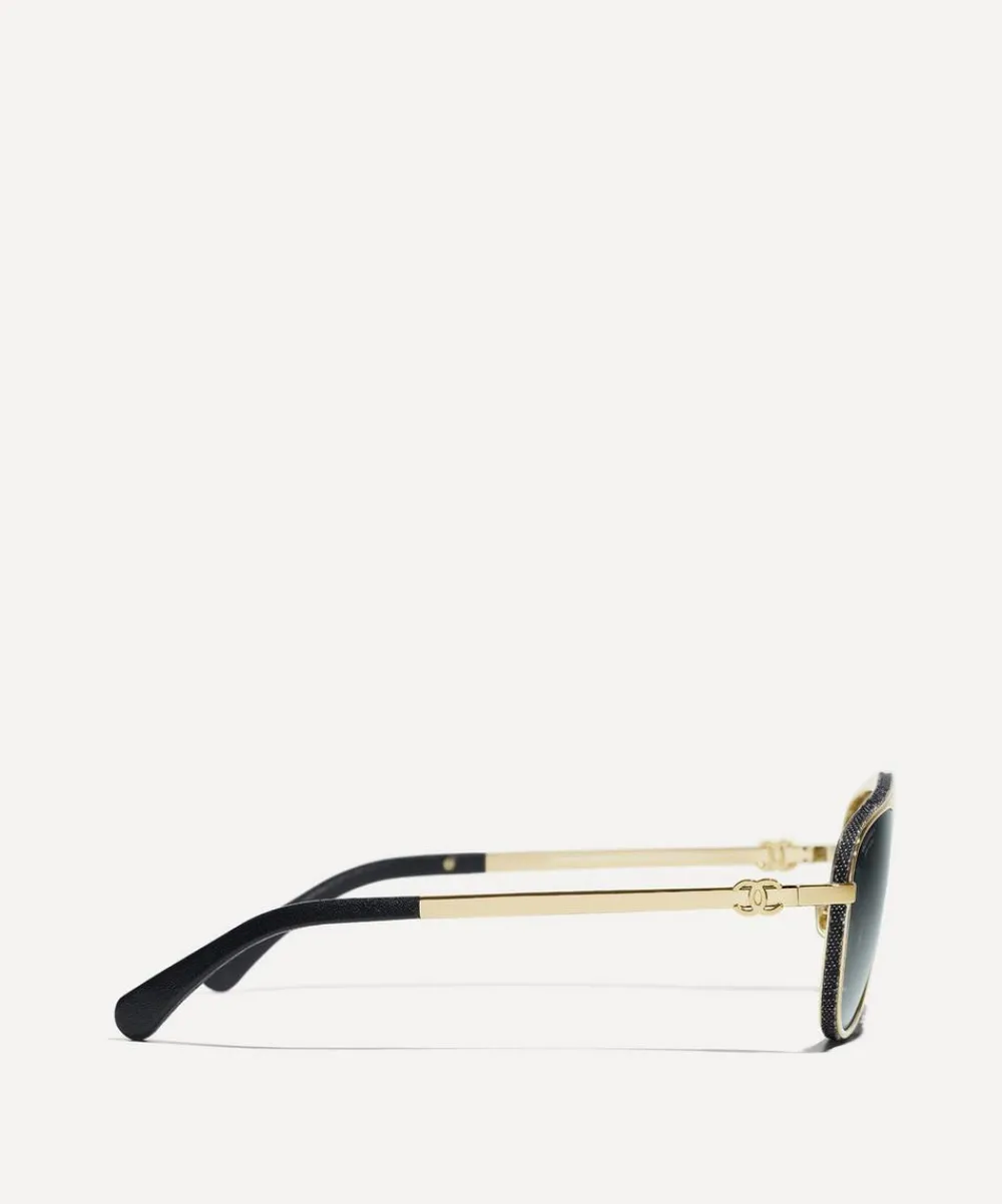 CHANEL Sunglasses & Glasses^Pilot Sunglasses