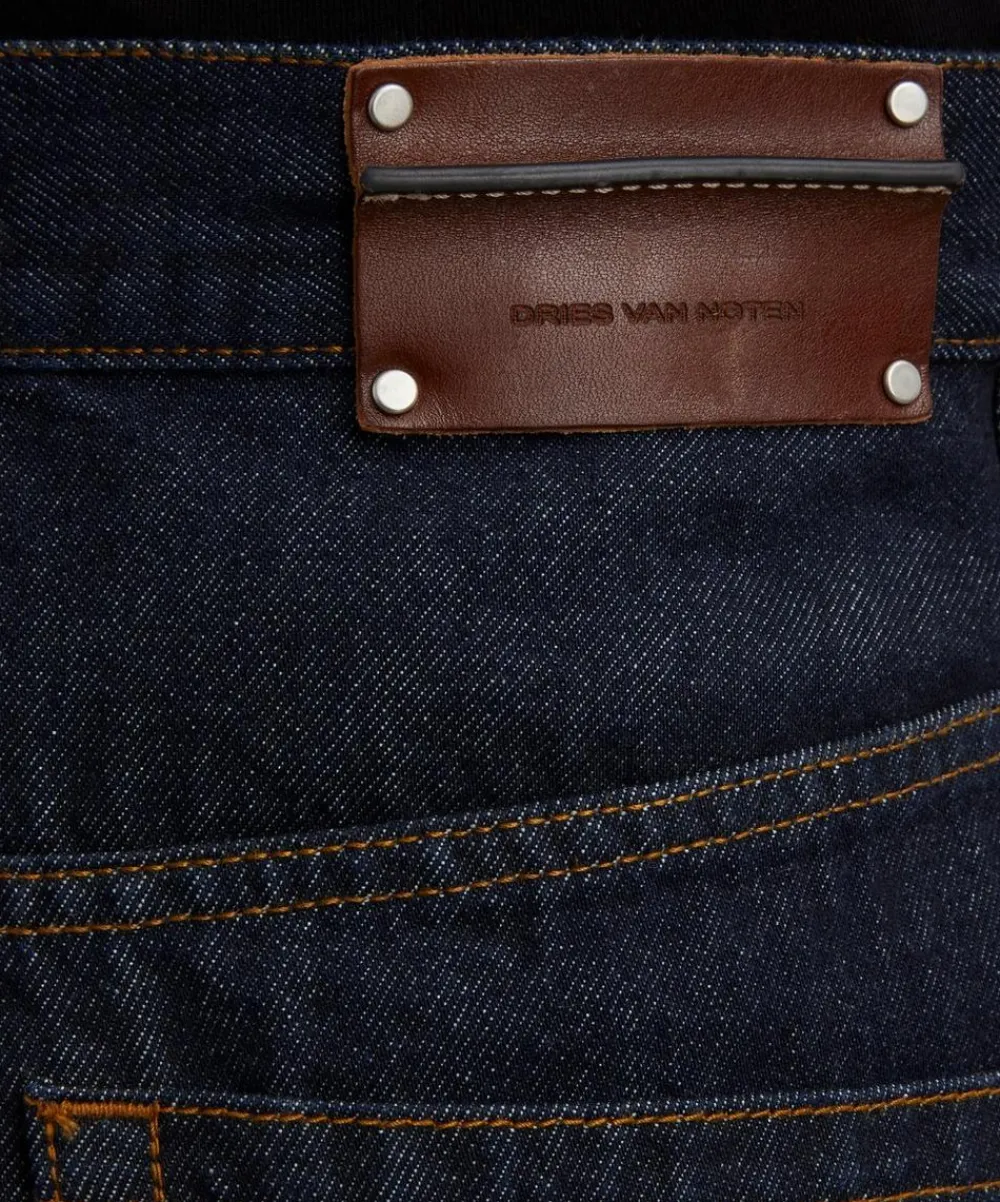 Dries Van Noten Trousers^Pine Straight-Cut Denim Jeans