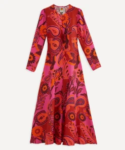 FARM Rio Dresses^Pink Bold Floral Maxi-Dress