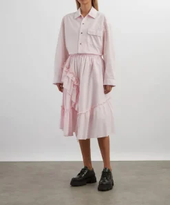 YMC Skirts^Pink Draped Skirt
