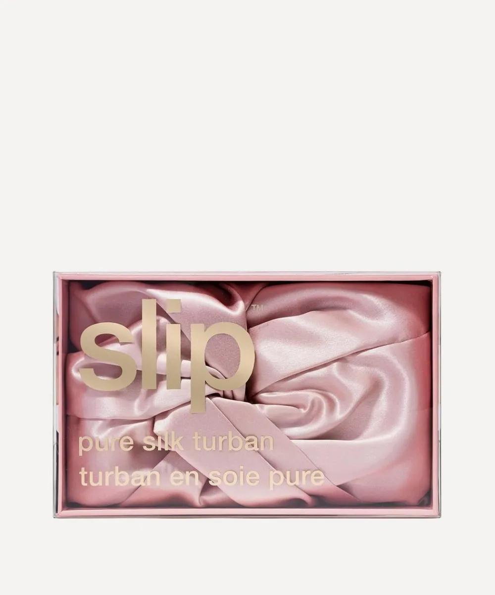 Slip Hair Styling^Pink Silk Hair Turban