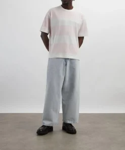 YMC Tops^Pink Triple Stripe T-Shirt