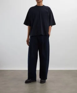 Studio Nicholson Tops^Piu Darkest Navy Oversized T-Shirt