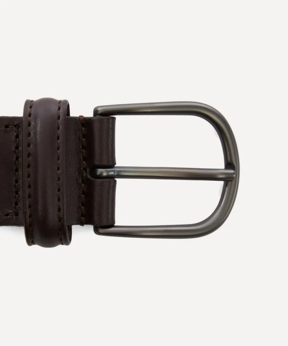 Anderson's Belts^Plain Leather Woven Belt