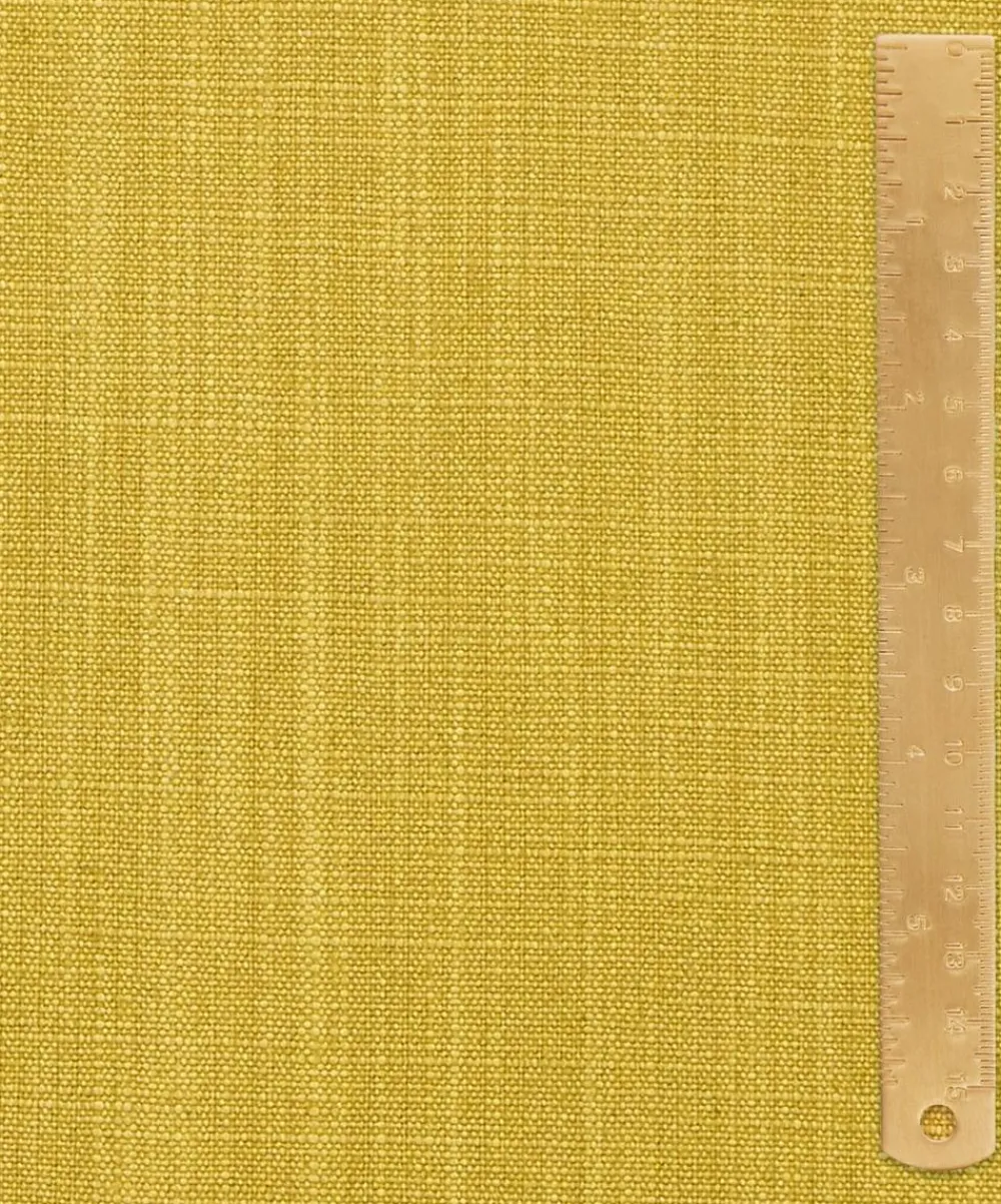 Liberty Interiors Furnishing Fabrics^Plain Lustre Linen in Fennel