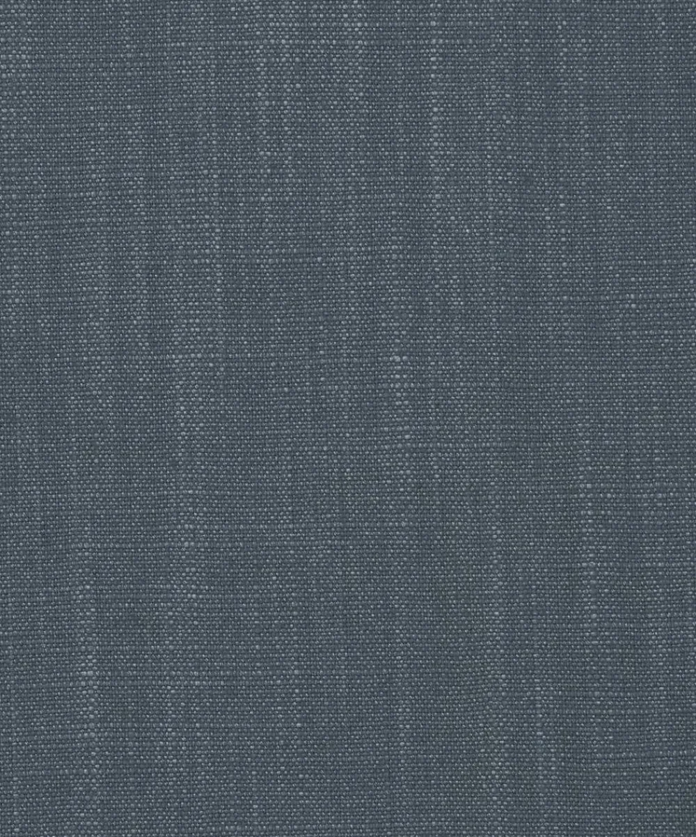 Liberty Interiors Furnishing Fabrics^Plain Lustre Linen in Pewter Blue