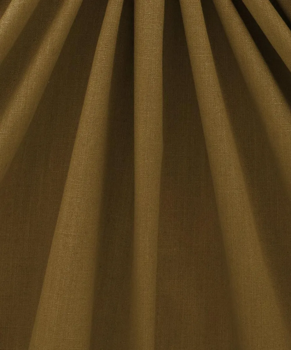 Liberty Interiors Furnishing Fabrics^Plain Lustre Linen in Tobacco