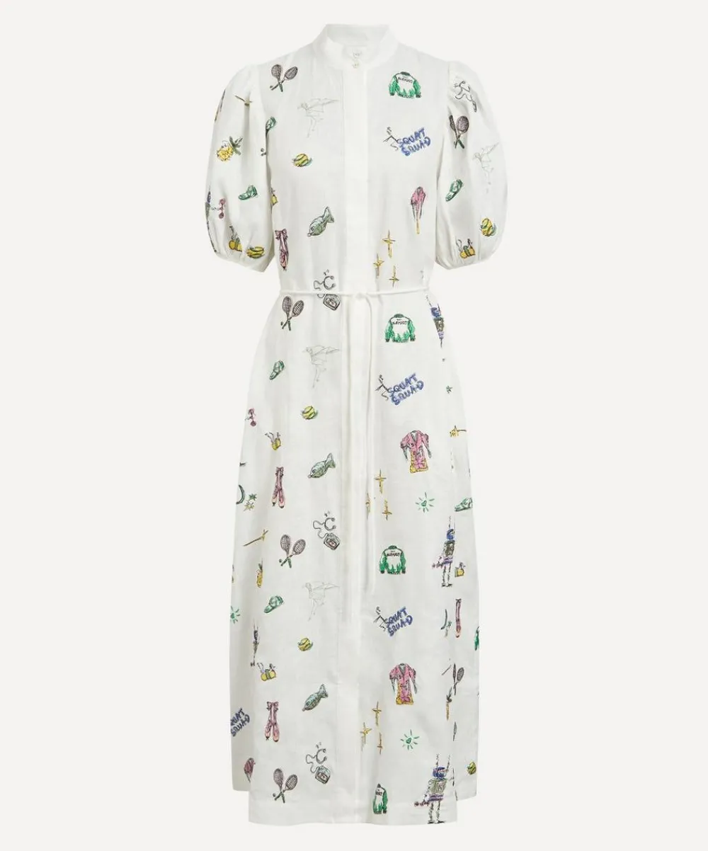 ALÉMAIS Dresses^Play Embroidered Shirt Dress