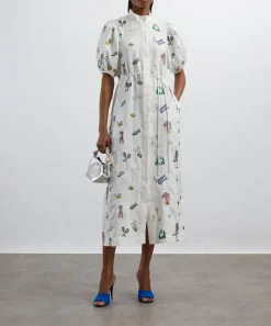 ALÉMAIS Dresses^Play Embroidered Shirt Dress