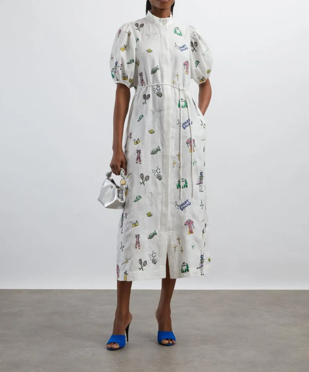 ALÉMAIS Dresses^Play Embroidered Shirt Dress
