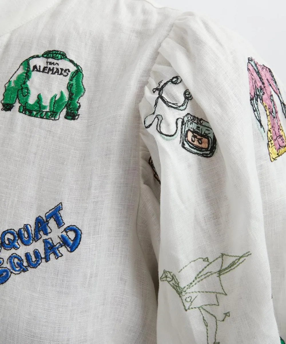 ALÉMAIS Dresses^Play Embroidered Shirt Dress