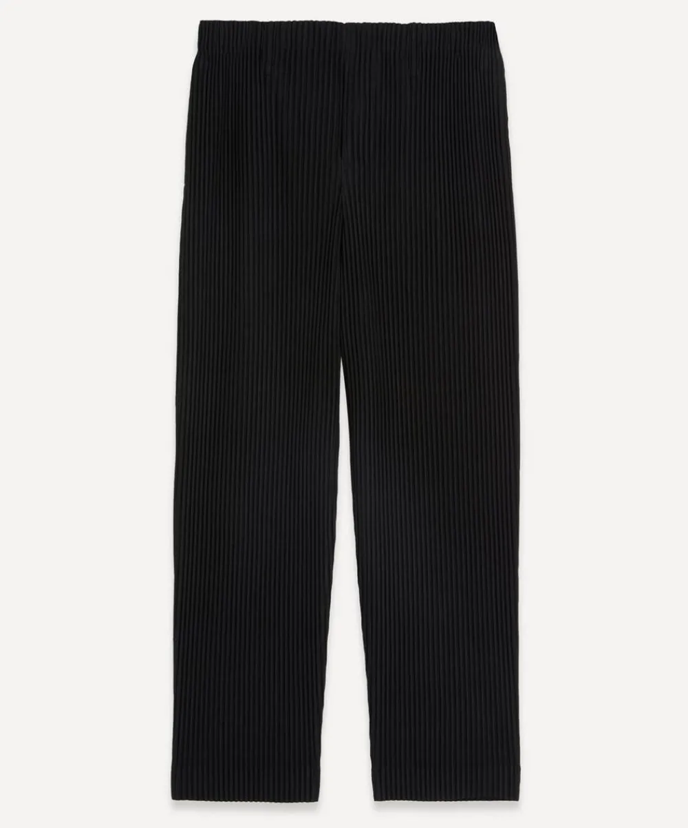 Homme Plisse Issey Miyake Trousers^Pleated Straight Leg Trousers