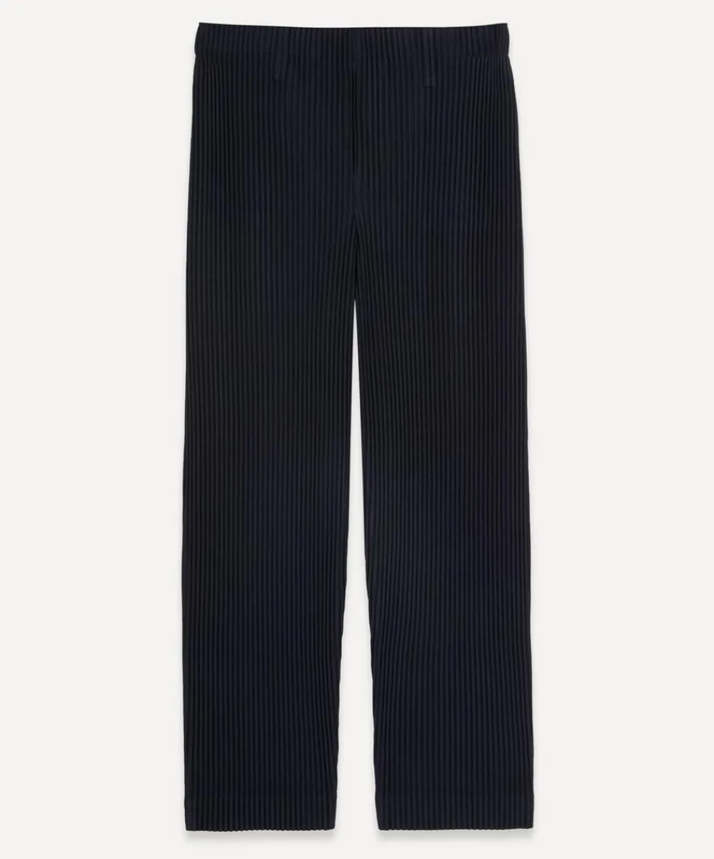 Homme Plisse Issey Miyake Trousers^Pleated Straight Leg Trousers