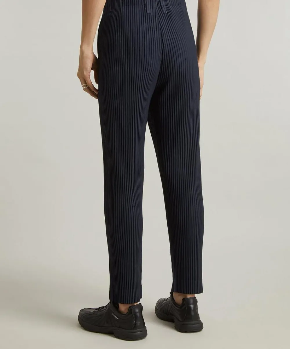 Homme Plisse Issey Miyake Trousers^Pleated Straight Leg Trousers