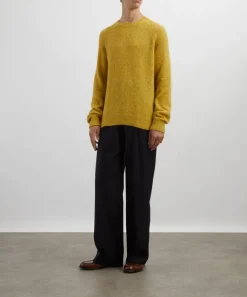 Dries Van Noten Trousers^Pleated Straight-Leg Wool Trousers