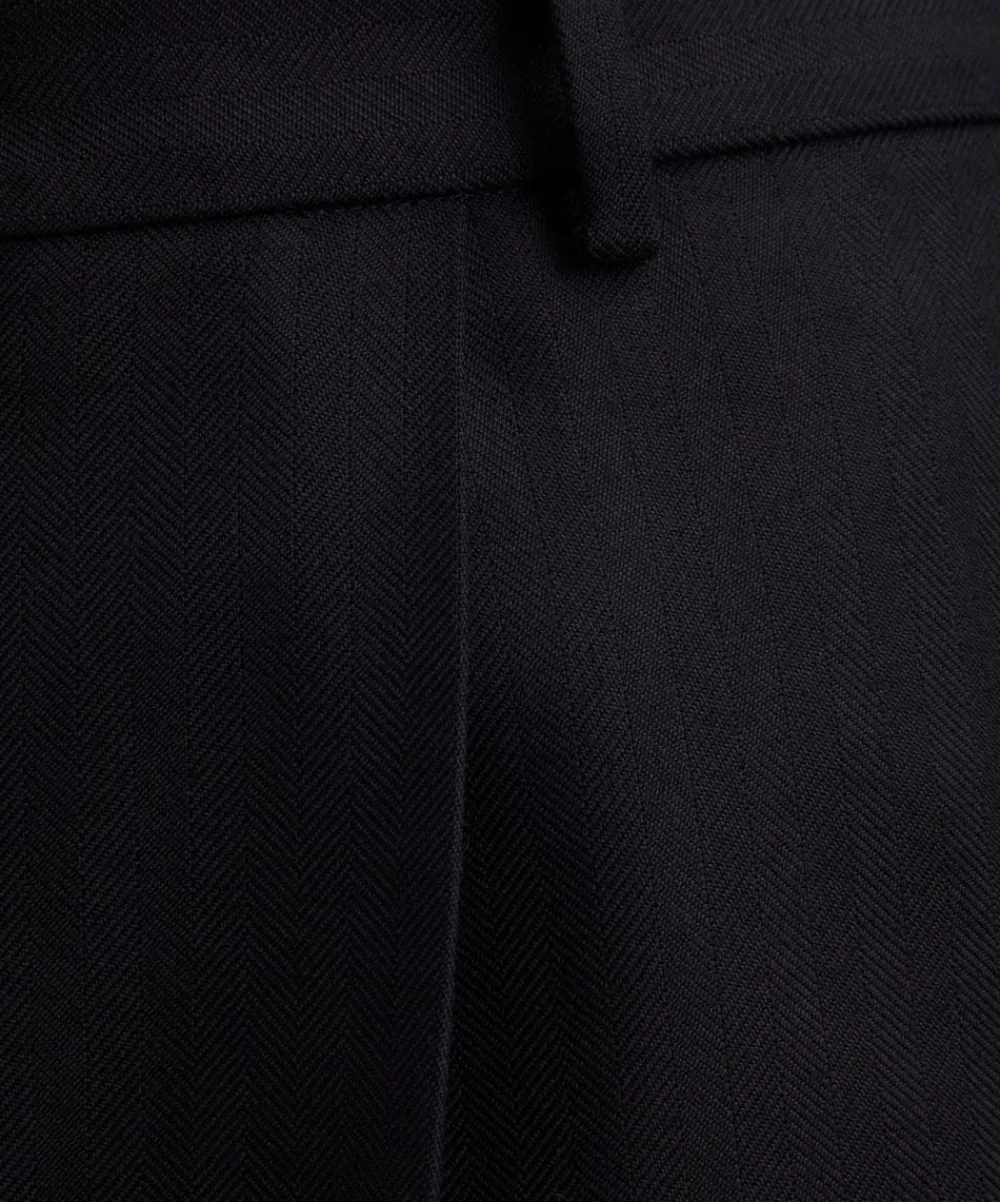 Dries Van Noten Trousers^Pleated Straight-Leg Wool Trousers