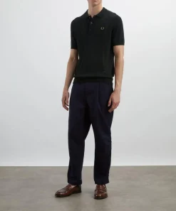 Fred Perry Shirts^Pointelle Panel Knitted Shirt