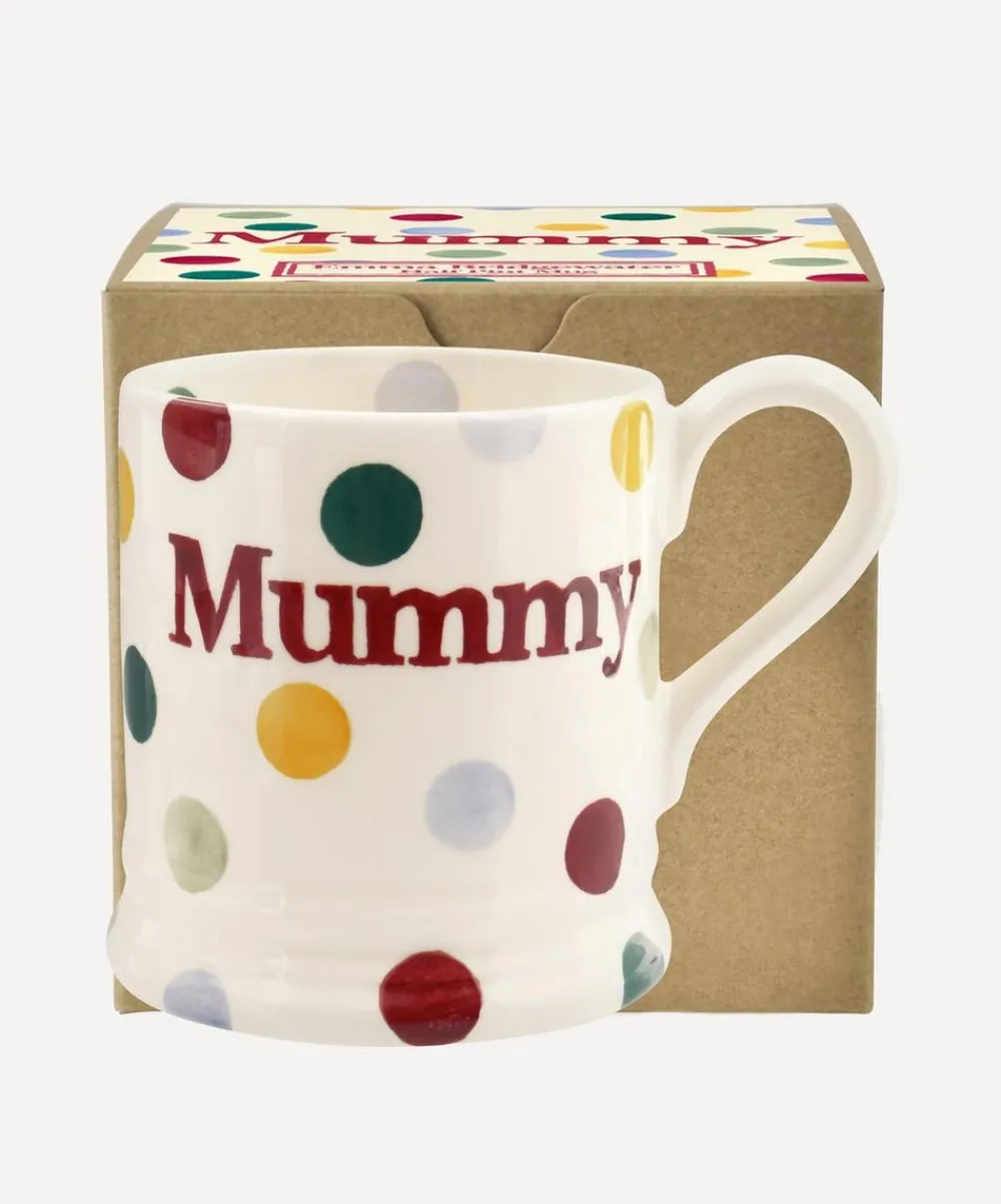 Emma Bridgewater Mugs^Polka Dot Mummy Half-Pint Mug