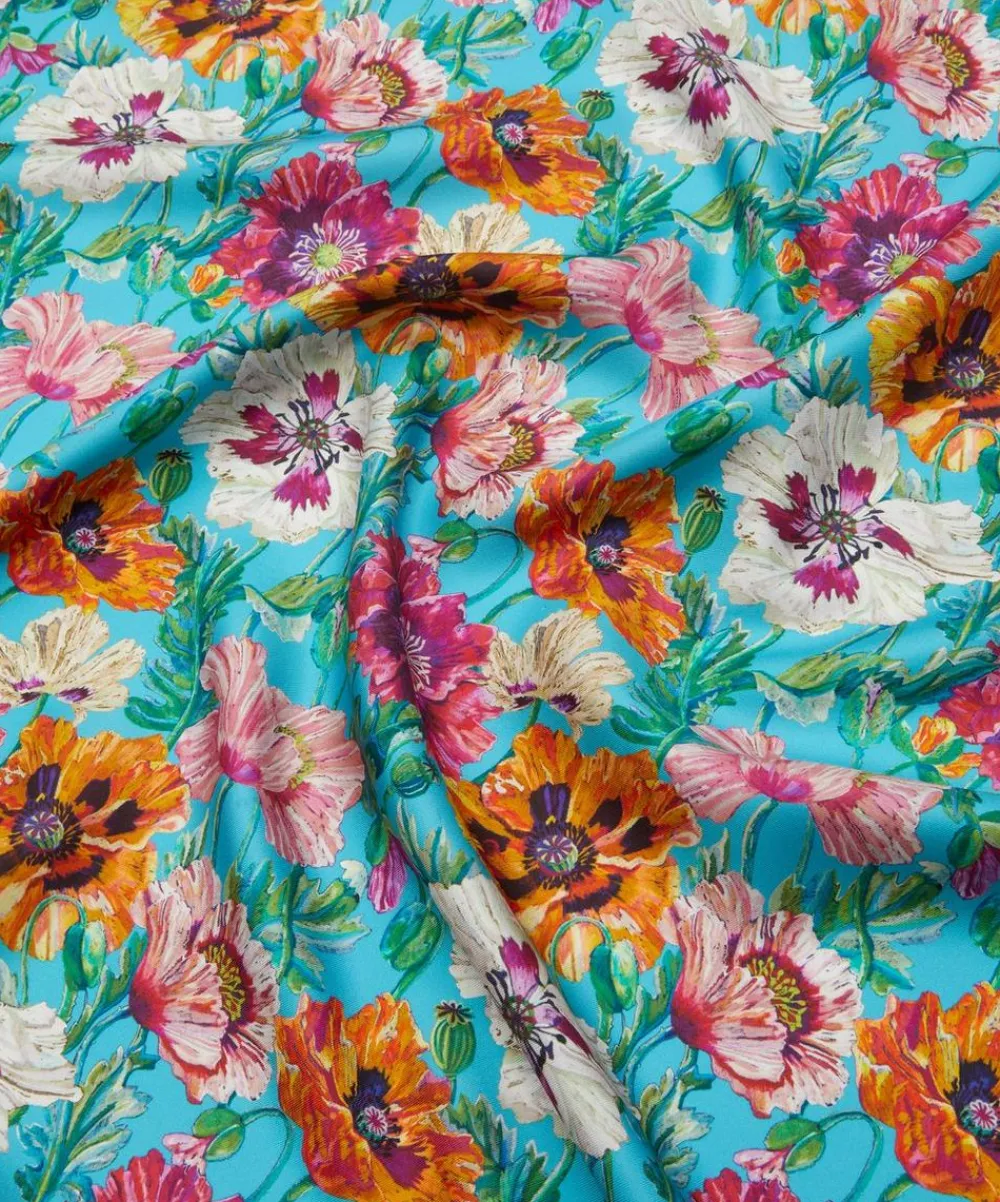 Liberty Fabrics Monument Twill|Classic Silks^Poppy Amelie Silk Twill