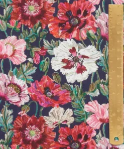Liberty Fabrics Classic Tana Lawn|Tana Lawn™ Cotton^Poppy Amelie Tana Lawn™ Cotton
